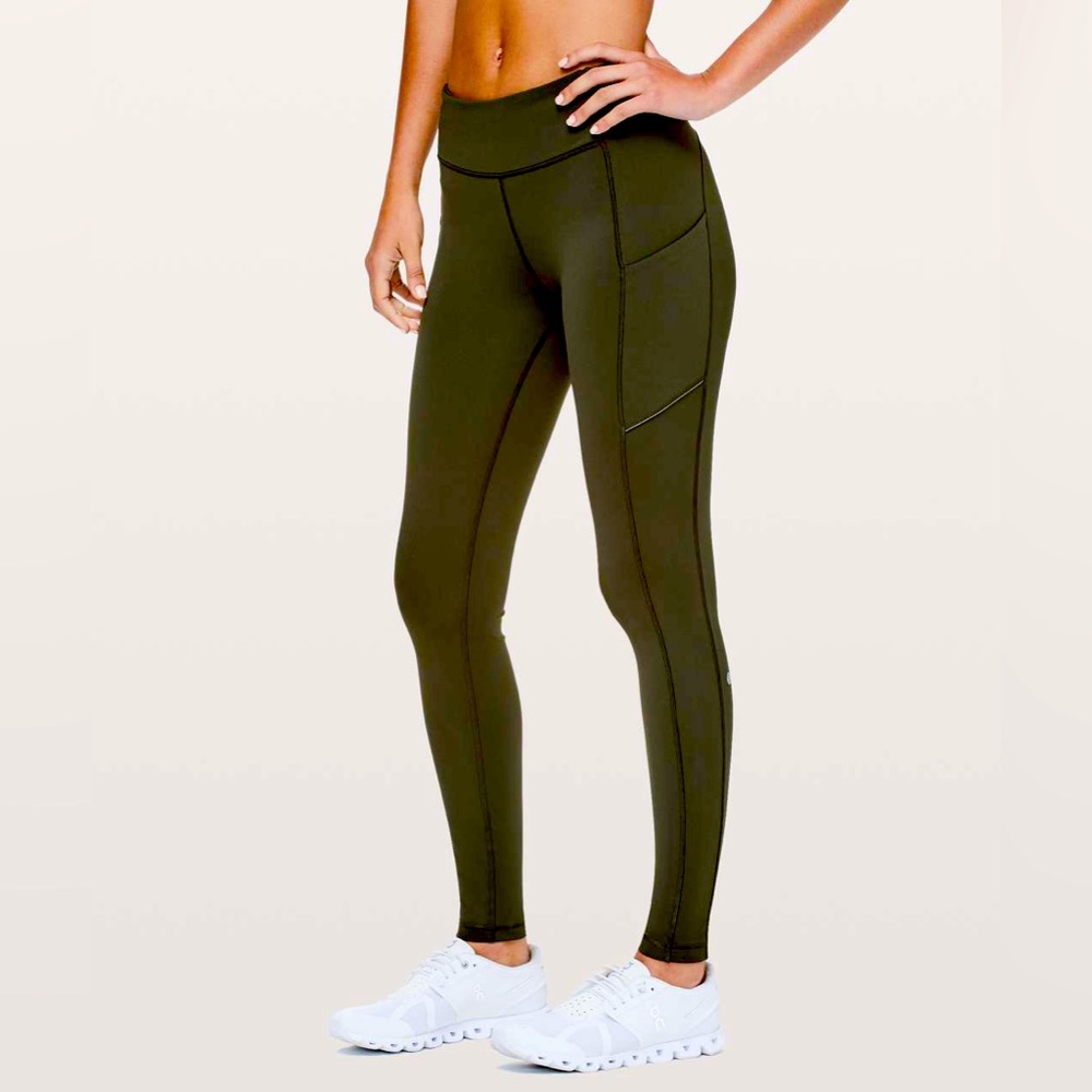 Lululemon speed up tight mid rise 25” black size 6 small
